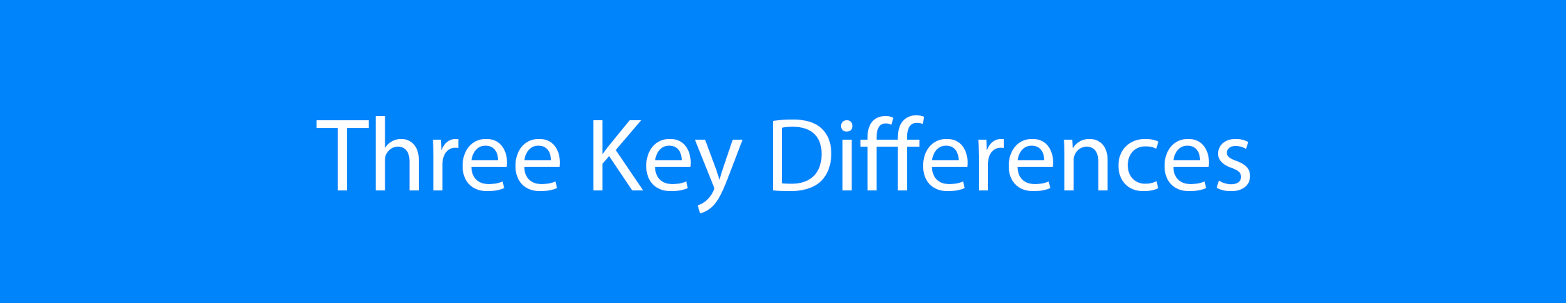 mobile Key Differences bar